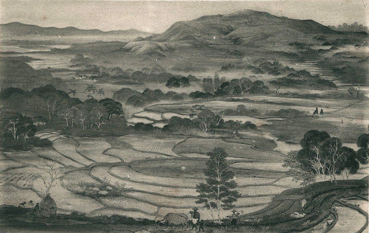 林玉山作品，〈夕照〉，1933